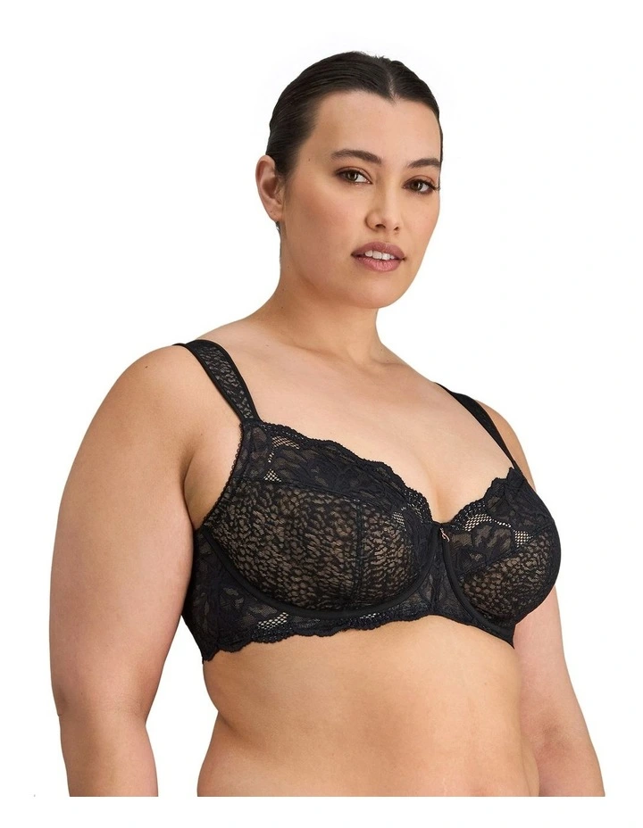 Midnight Express Underwire Bra in Black image 3