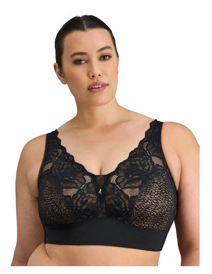 Midnight Express Wirefree Bra in Black image 1