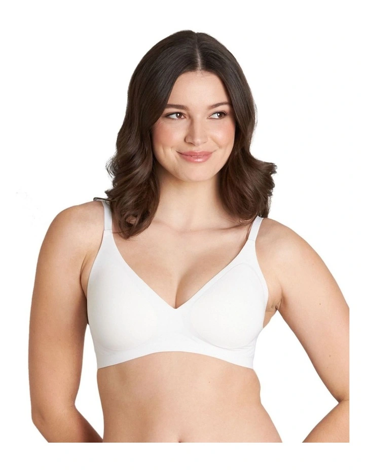 Comfit Collection Soft Cup Plunge Bra in White image 1