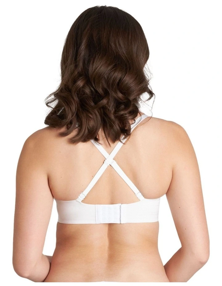 Comfit Collection Soft Cup Plunge Bra in White image 3