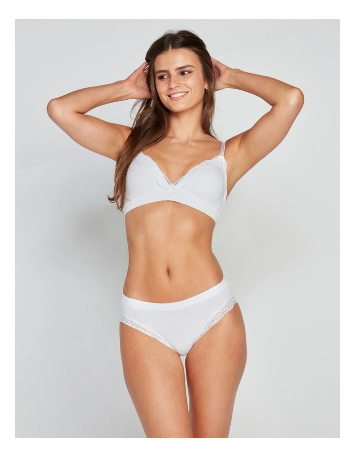 Nikki Bikini Brief in White image 1