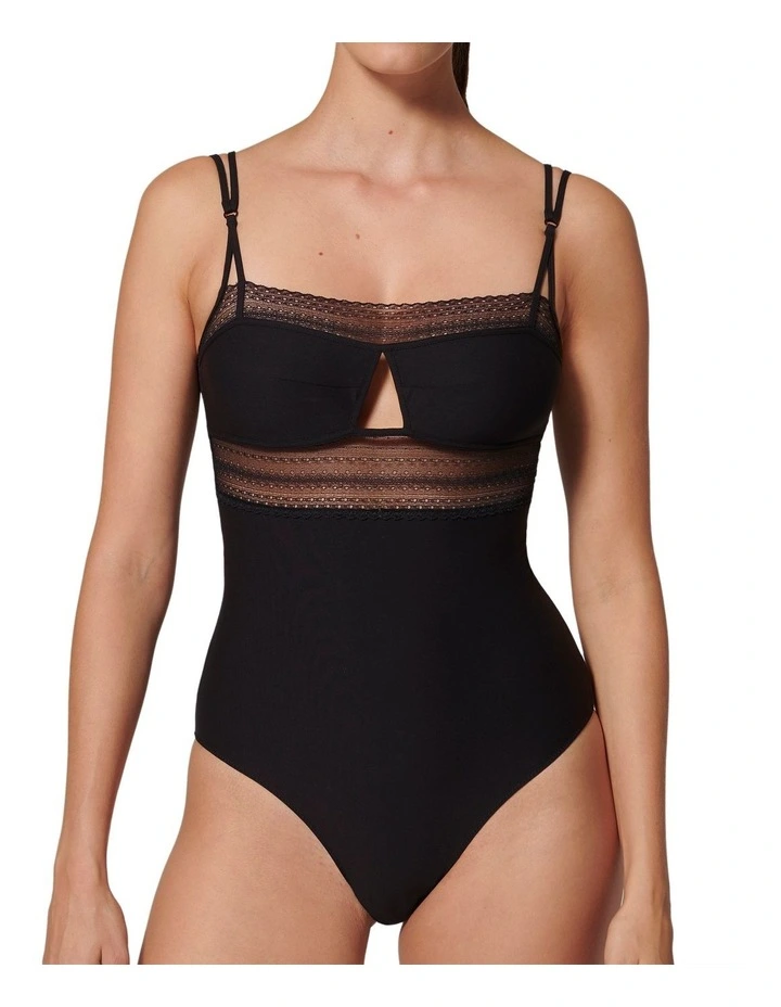 Pia Bodysuit in Black image 1
