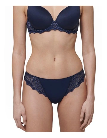 Caresse Tanga in Navy