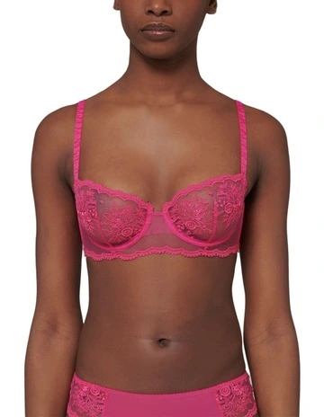 Intrigue Half Cup Bra in Pink