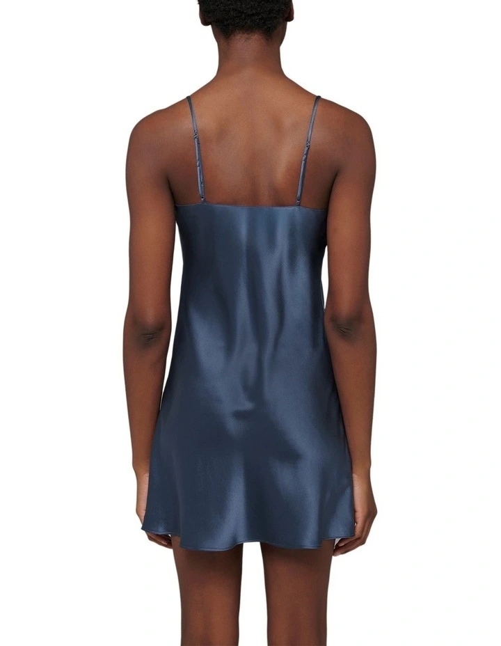 Dream Silk Chemise in Navy image 4