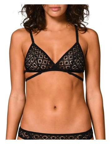 Apolline Soft Cup Triangle Bra in Black