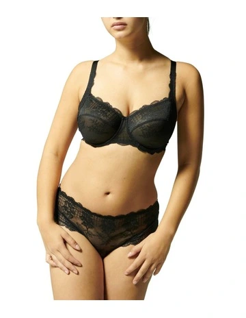 Reve Full Cup Square Neck Bra in Black