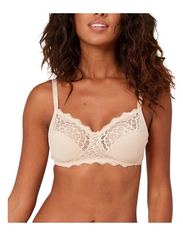 Caresse Soft Cup Bra in Beige