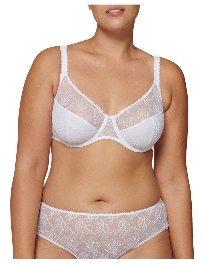 Opaline Full Cup Control Bra in White image 1