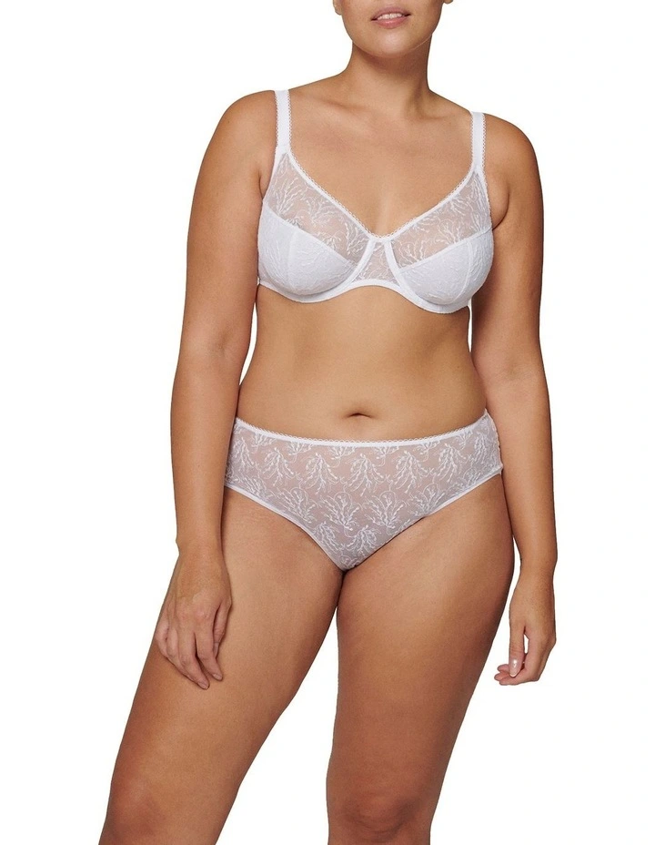 Opaline Full Cup Control Bra in White image 3