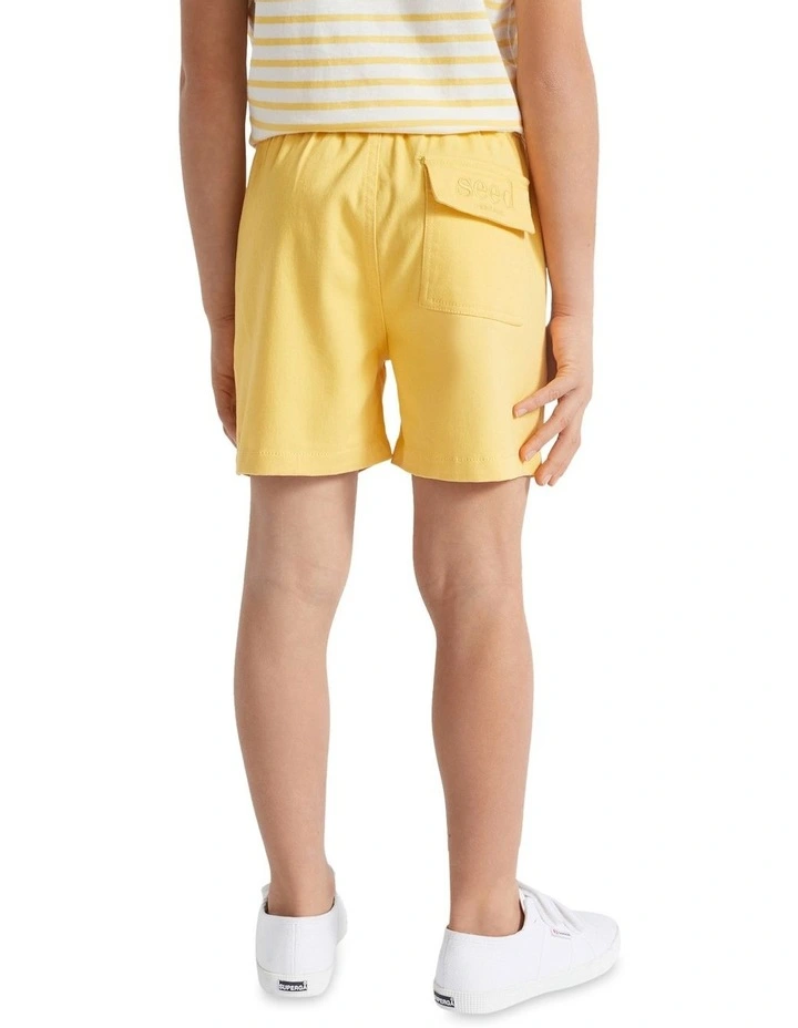 Seed Heritage Core Logo Short in Sunshine Yellow | MYER