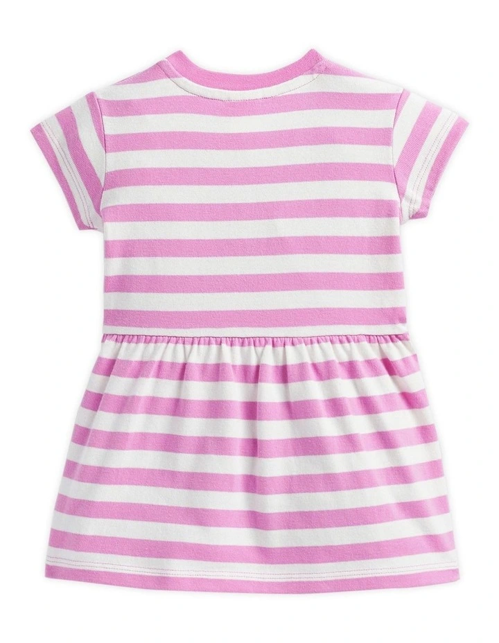 Core Logo Dress in Lily Stripe image 2