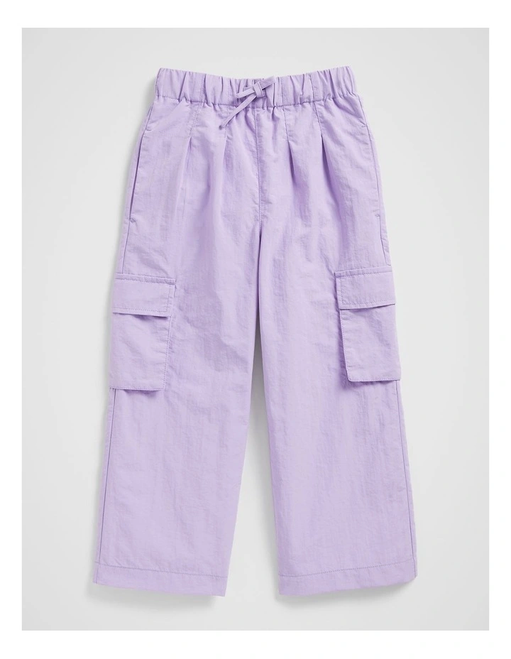 Parachute Cargo Pants in Lavender image 1