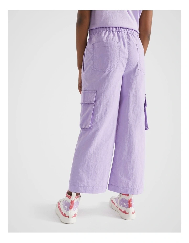 Parachute Cargo Pants in Lavender image 3