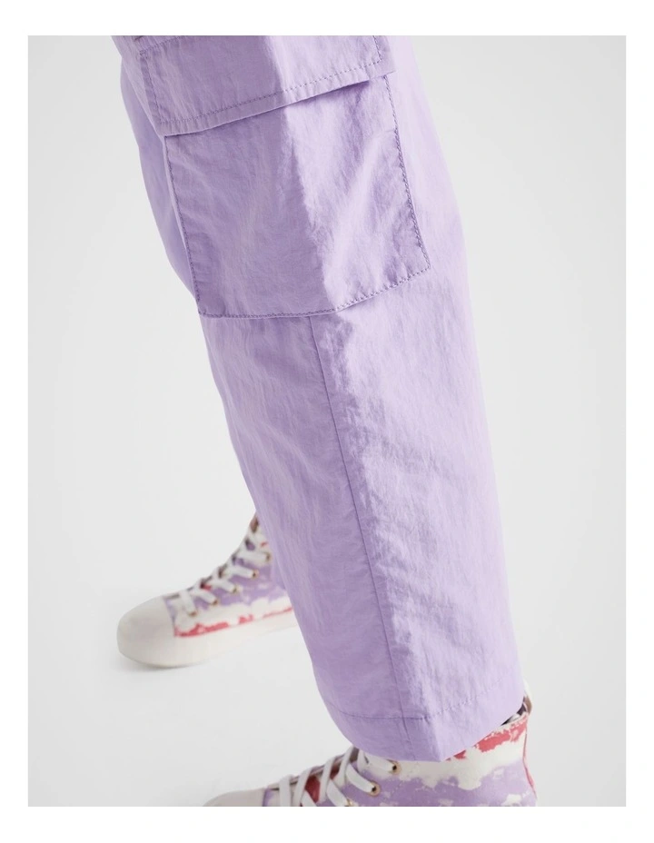 Parachute Cargo Pants in Lavender image 4