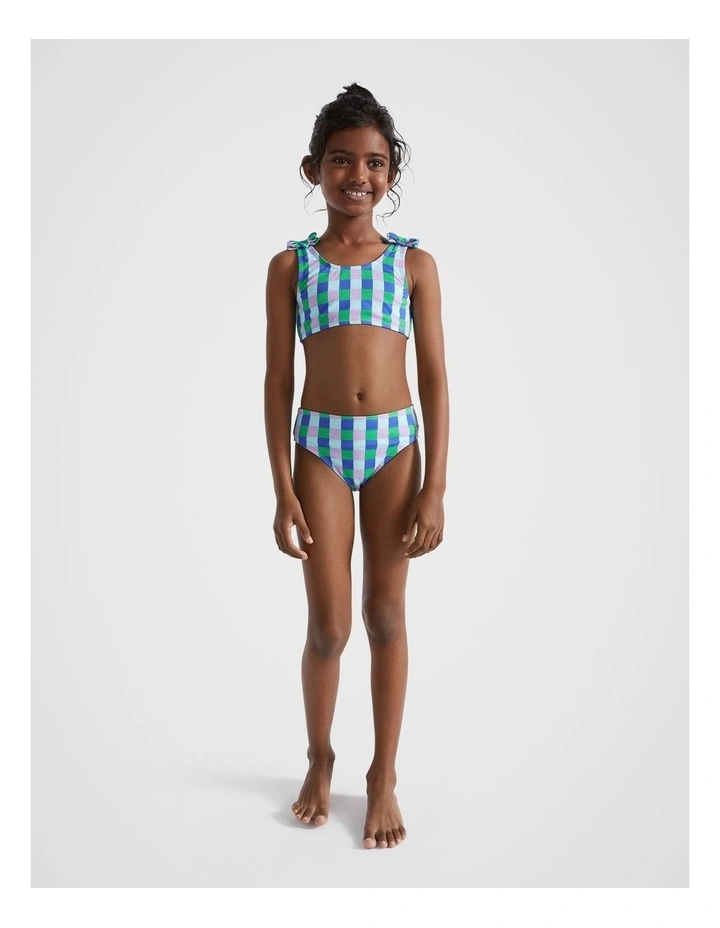 Check Two Piece Swimsuit in Marine image 2