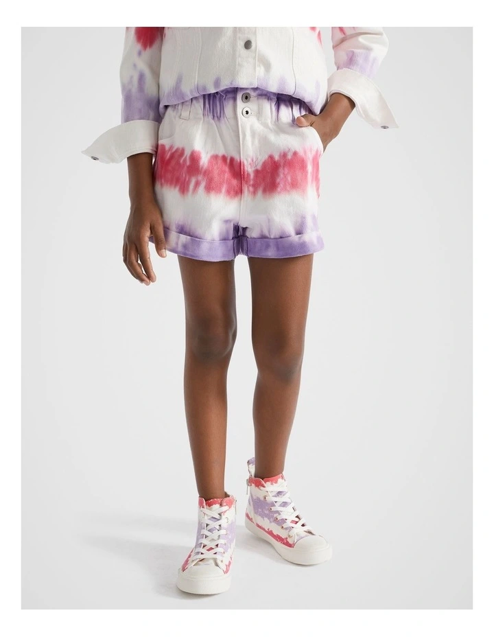 Tiedye Shorts in Multi image 2