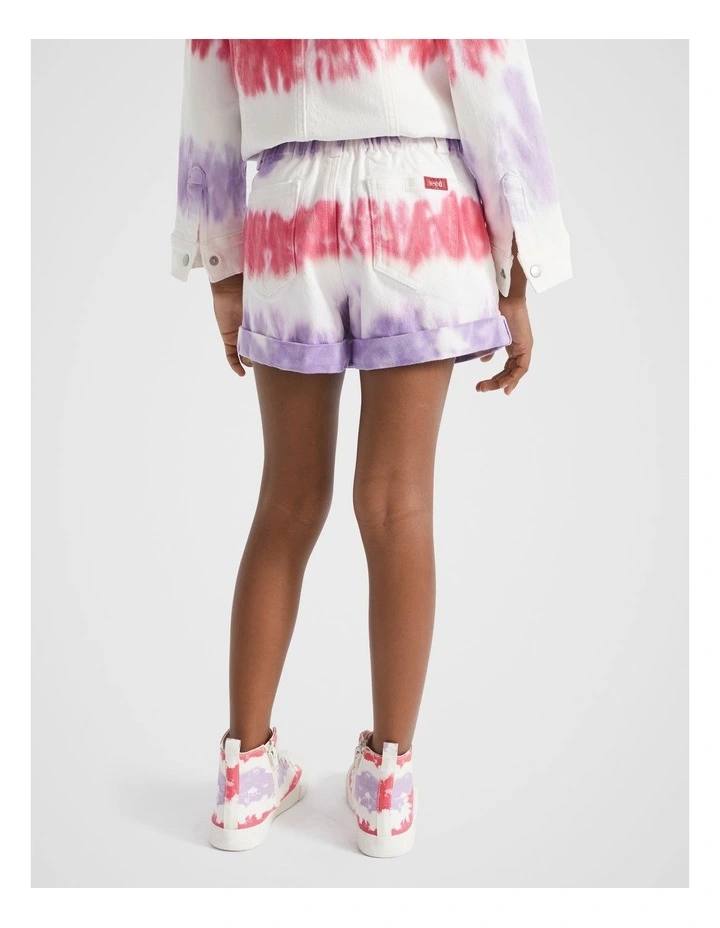 Tiedye Shorts in Multi image 3