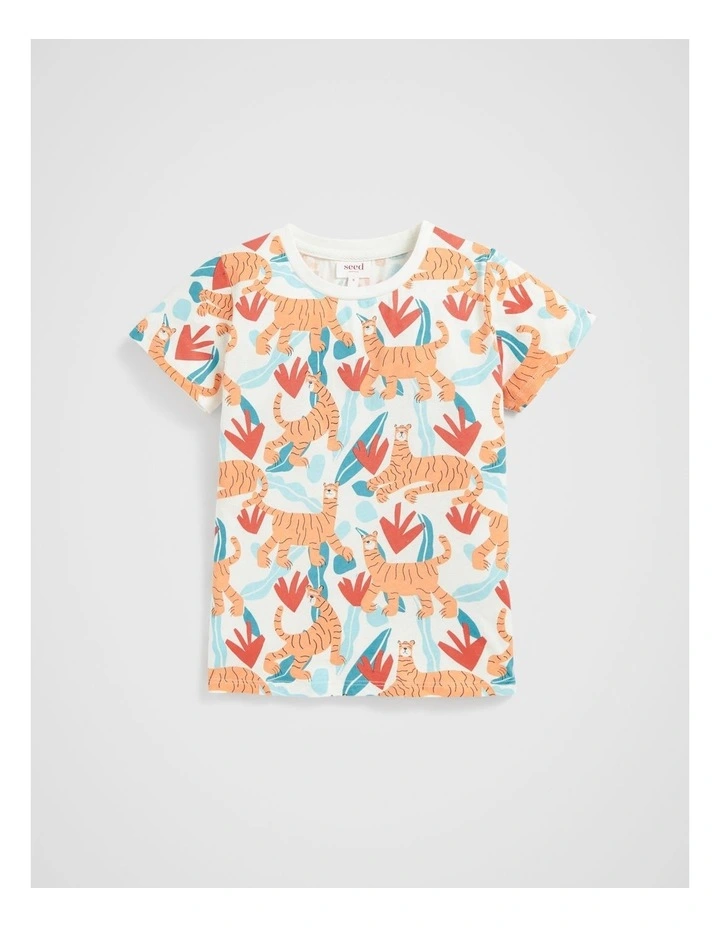 Tiger Yardage Tee in Canvas image 1