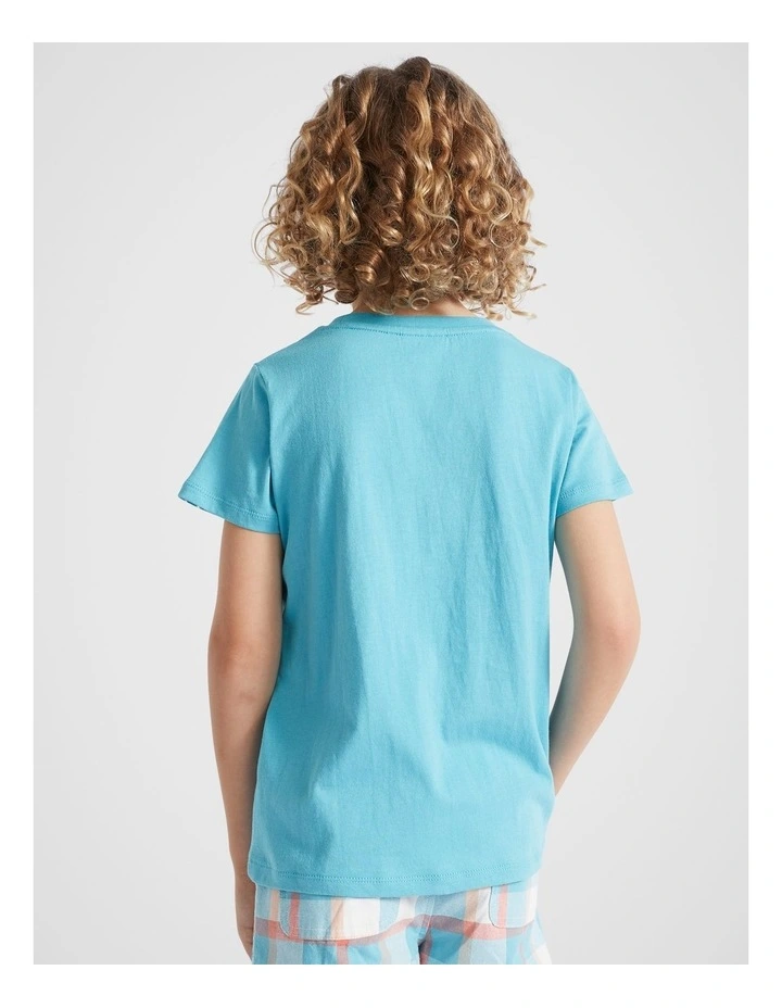 Skateboard Tee in Maui Blue image 2