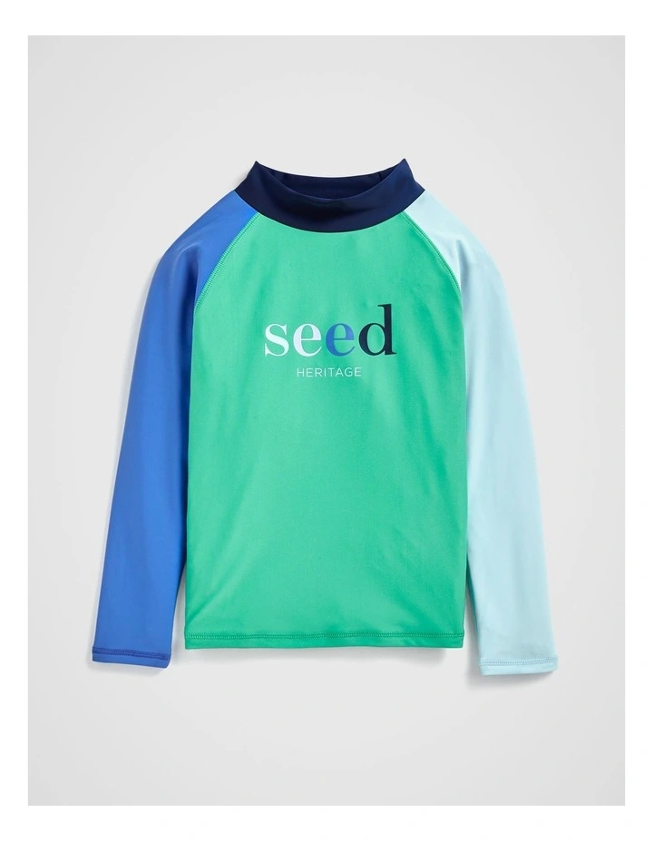 Colourblock Rashvest in Multi image 1