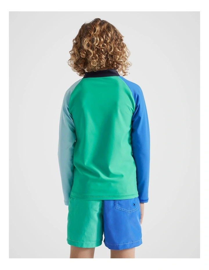 Colourblock Rashvest in Multi image 3