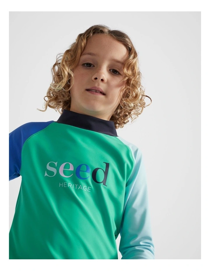 Colourblock Rashvest in Multi image 4