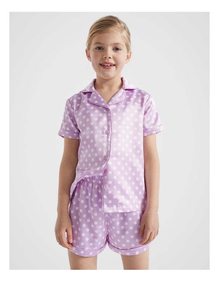 Seed Heritage Polka Dot Sleep Set in Lilac MYER