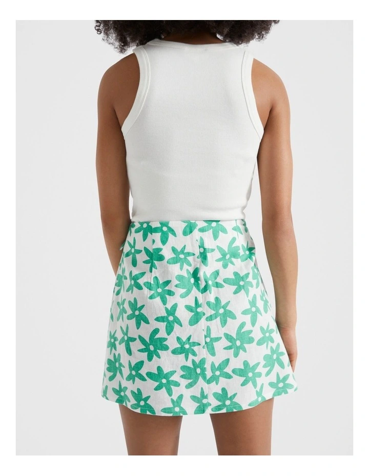 Daisy Wrap Skirt in Multi image 2