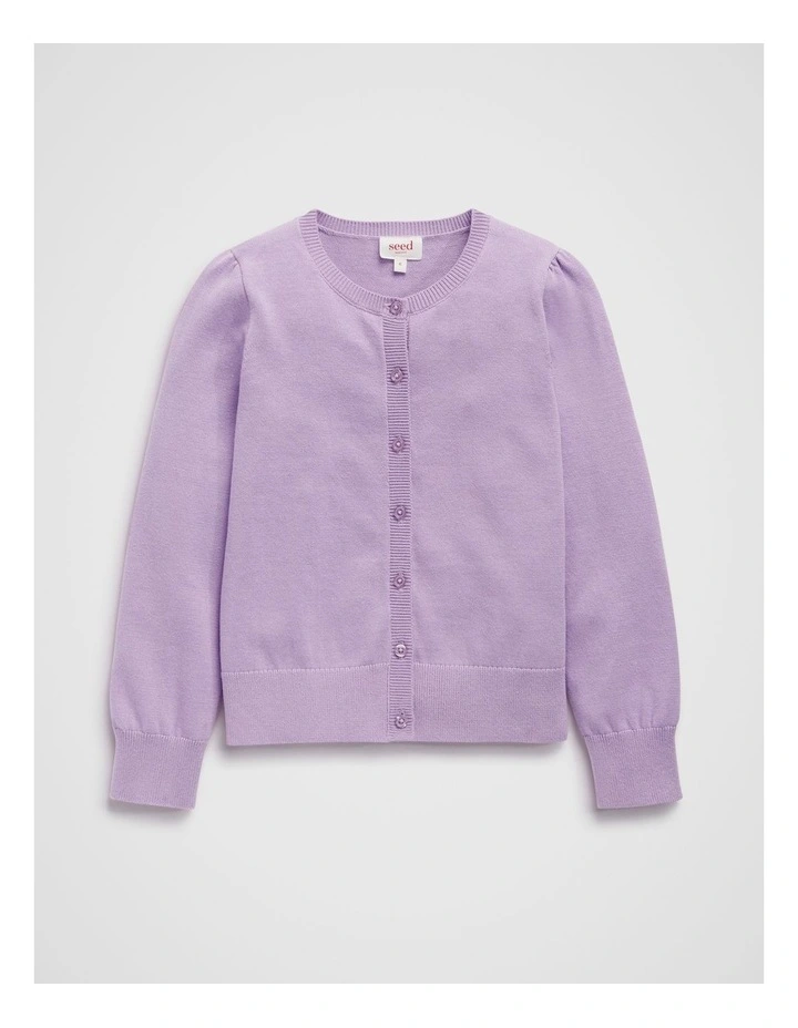 Classic Cardigan in Lavender image 4