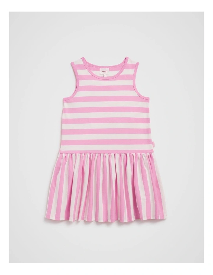 Stripe Tank Dress in Candy Pink image 1