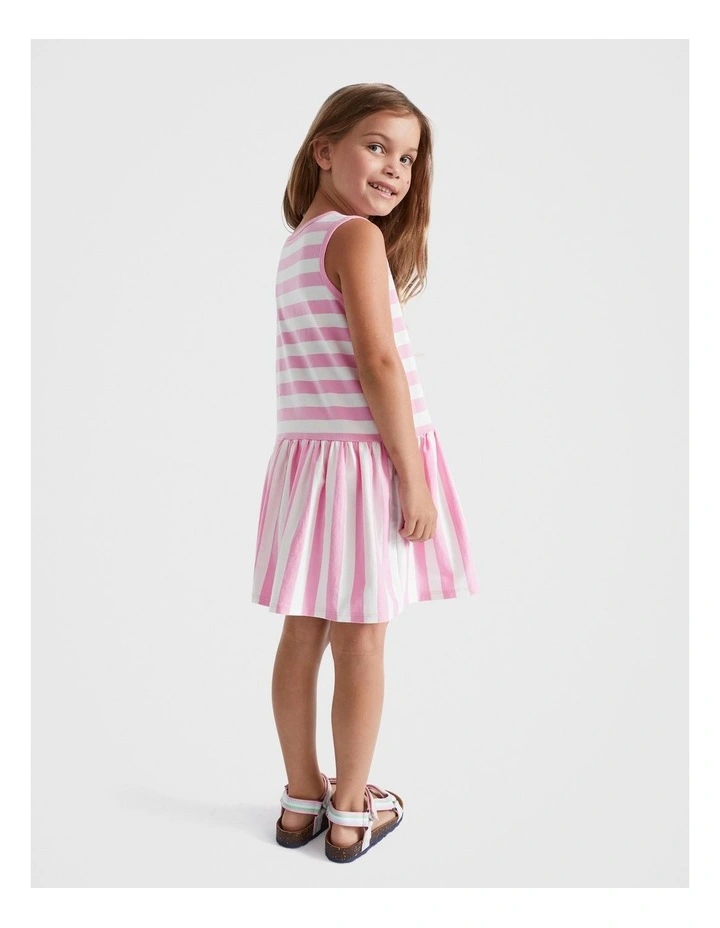 Stripe Tank Dress in Candy Pink image 3