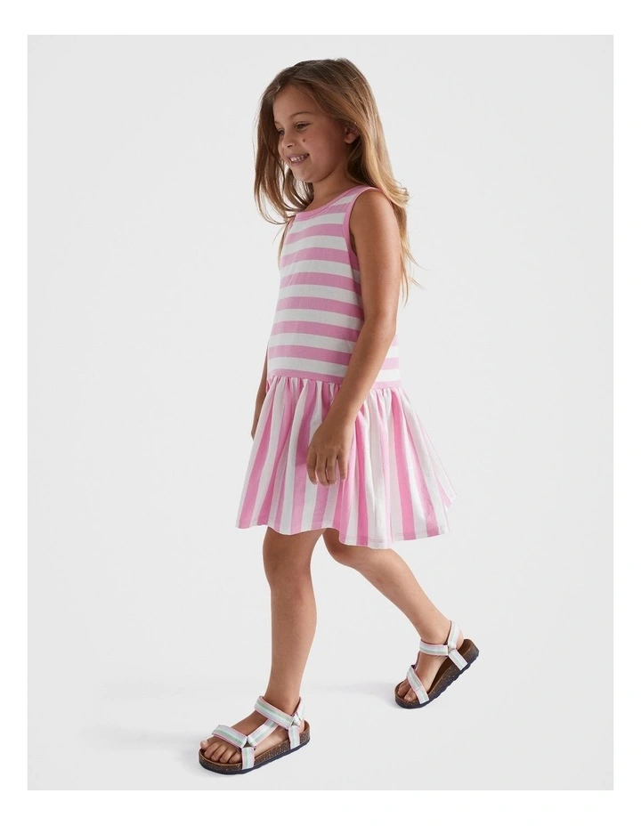 Stripe Tank Dress in Candy Pink image 4