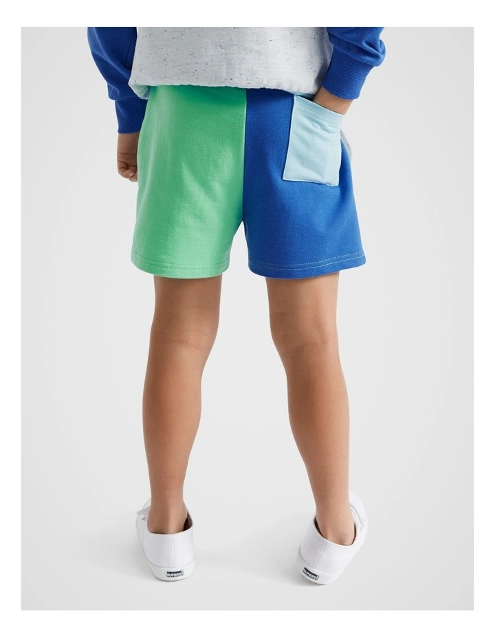 Colourblock Shorts in Multi image 3