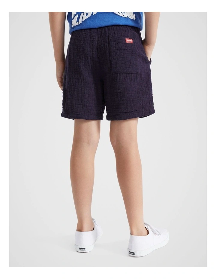 Cheesecloth Shorts in Midnight Blue image 2
