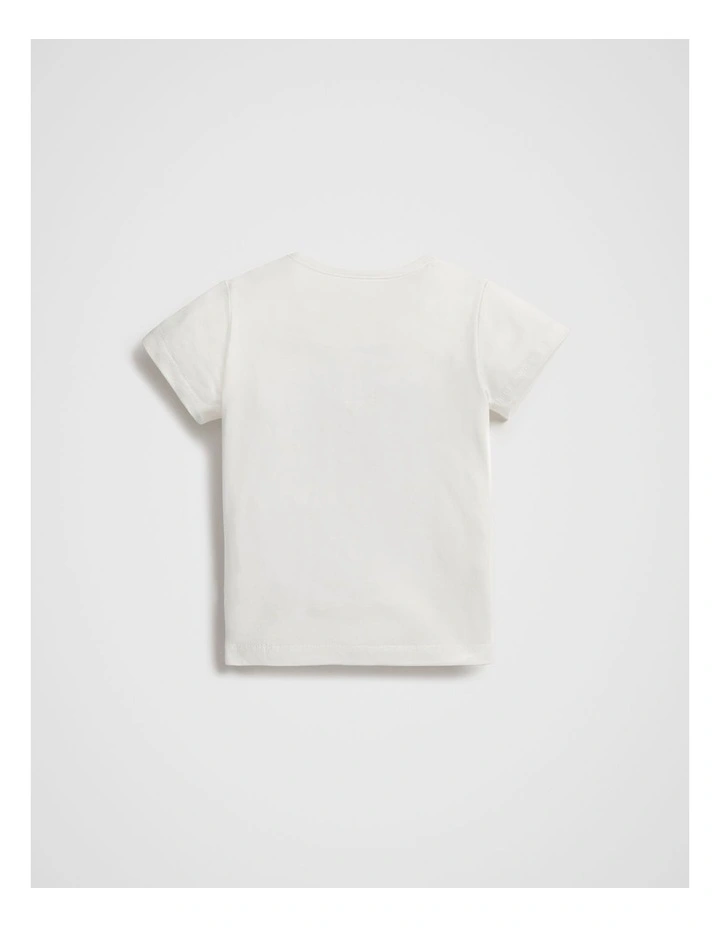 Shell Motif Tee in Canvas image 2