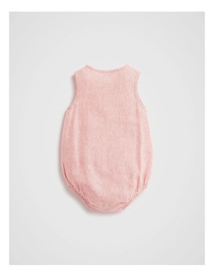 Seedling Contrast Stitch Romper