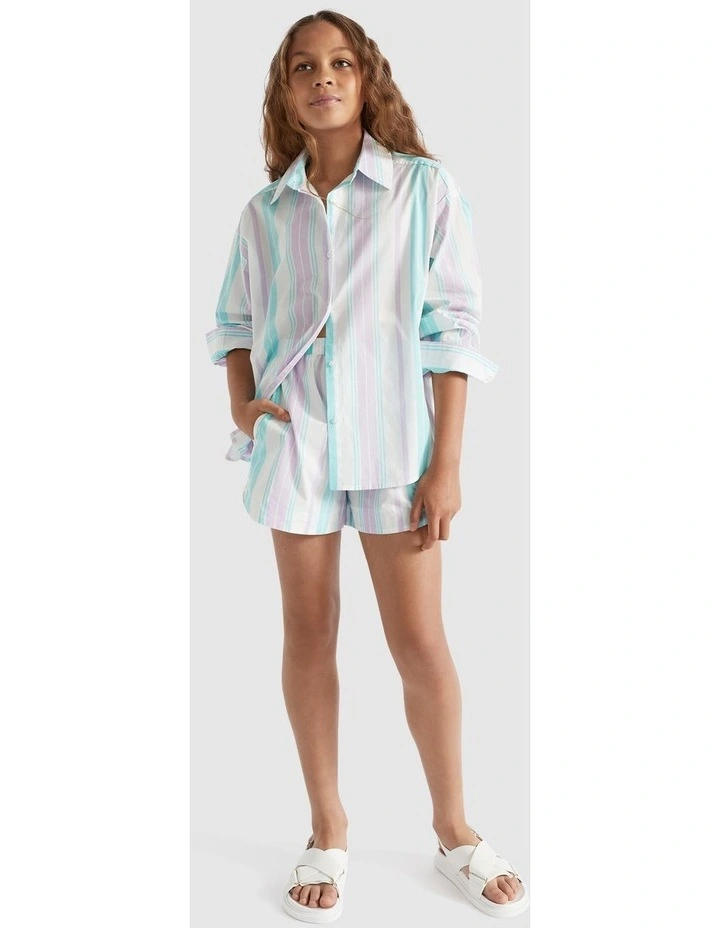 Poplin Shorts in Multi image 1