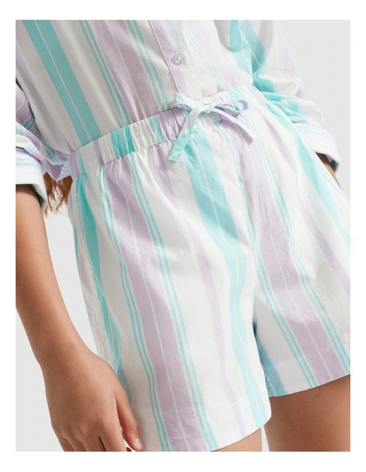 Poplin Shorts in Multi image 3