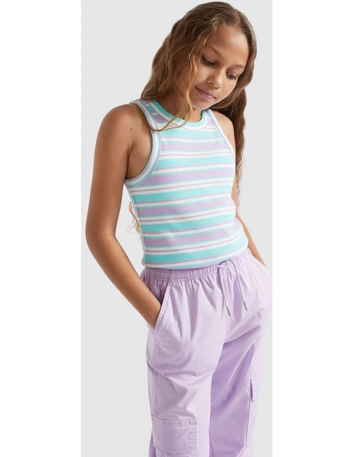 Stripe Rib Tank in Multi image 1