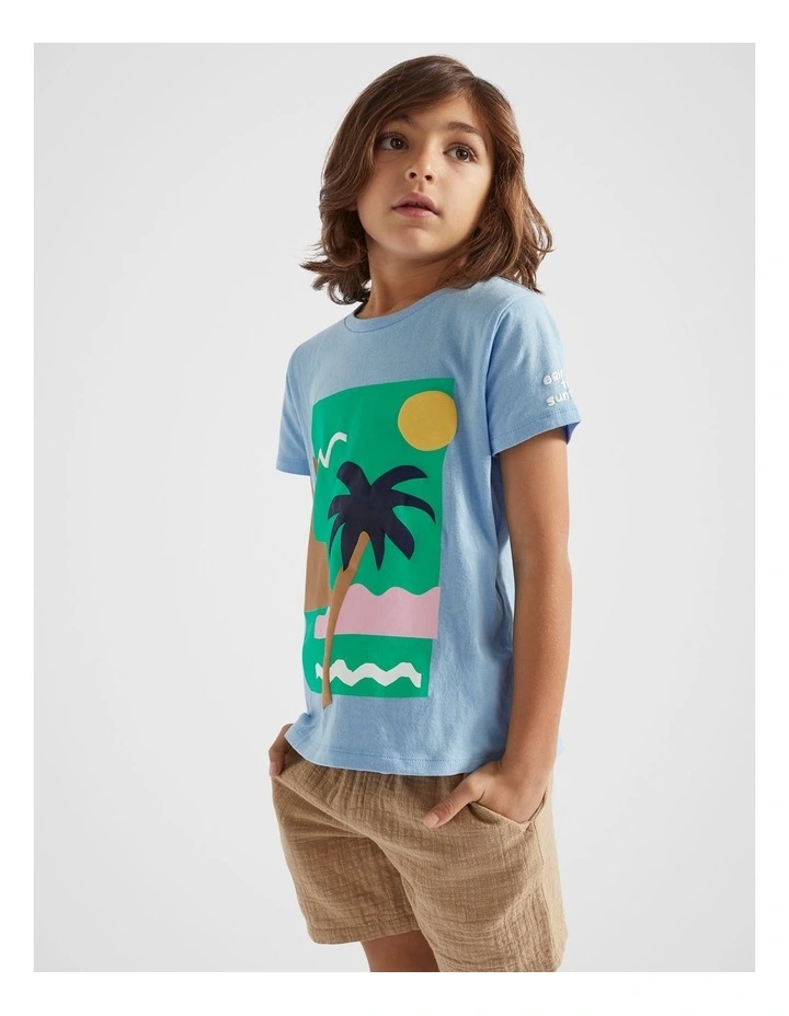 Summer Tee in Blue image 2