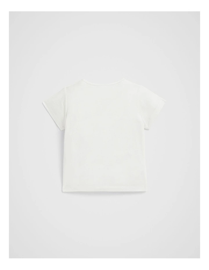 Strawberry Chenille Tee in Canvas image 2