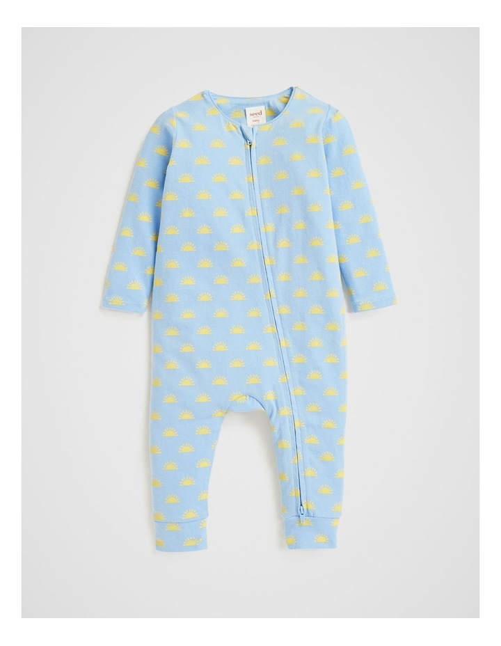 Sun Zip Suit in Baby Blue