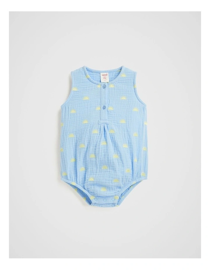 Sun Romper in Baby Blue image 1