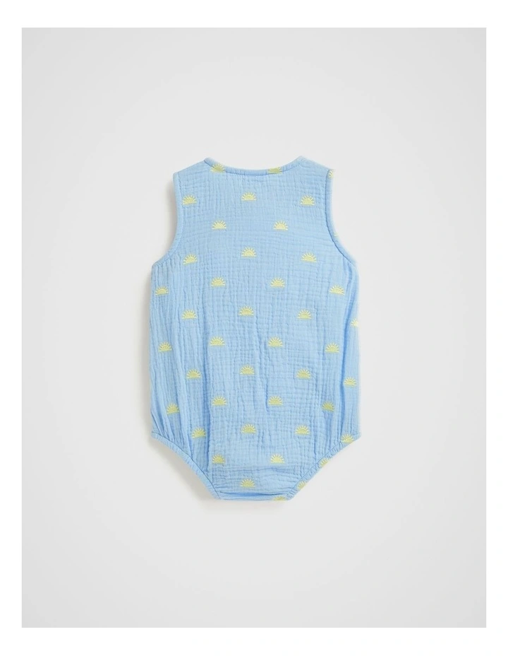 Sun Romper in Baby Blue image 2