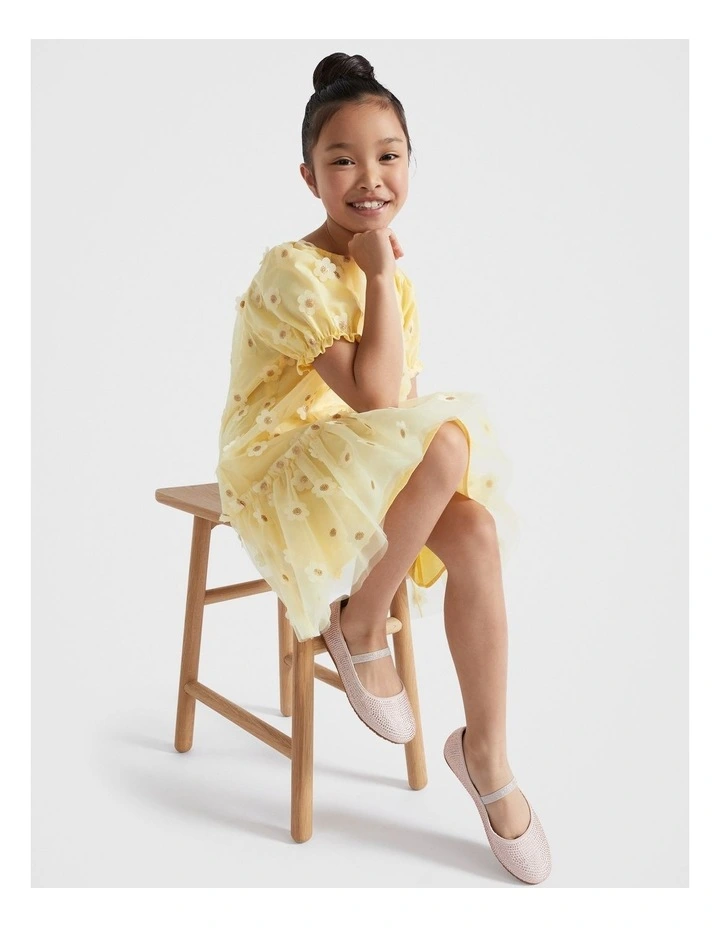 Daisy Sequin Dress in Buttercup image 1