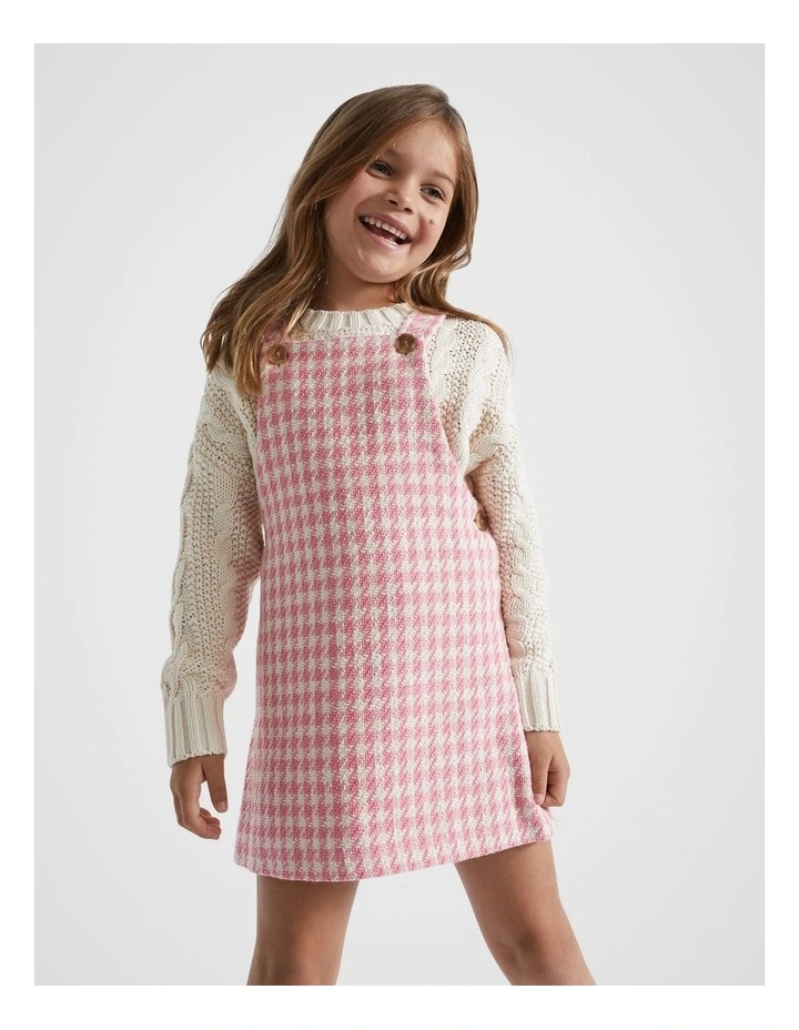 CUPSHE Women's Mini Pinafore Casual Dress Plaid V Neck Sleeveless