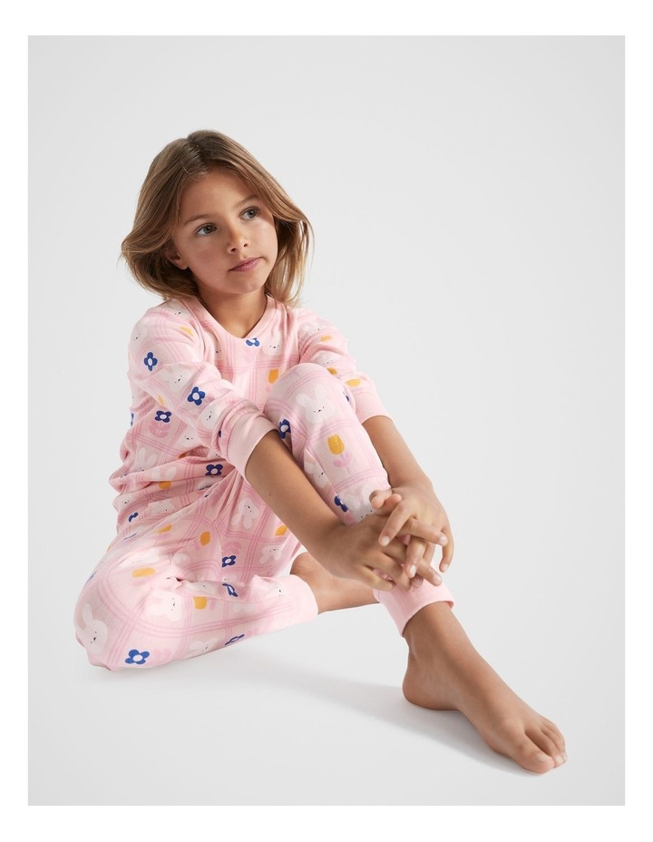 Bunny Check Pyjama in Dusty Rose