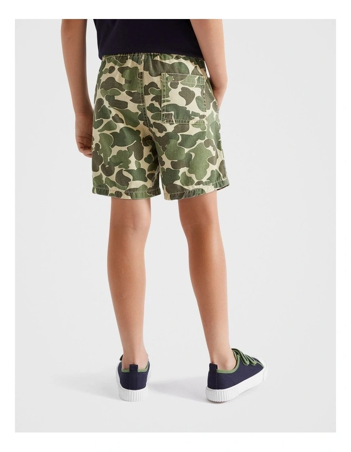 Camo Short in Light Khaki image 2