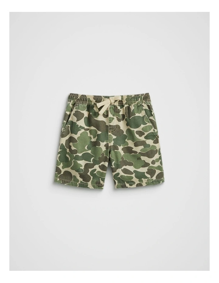 Camo Short in Light Khaki image 4